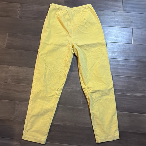 Limited Vintage Butter Yellow High Waisted Straight Leg Super Soft Corduroys - Picture 7 of 7